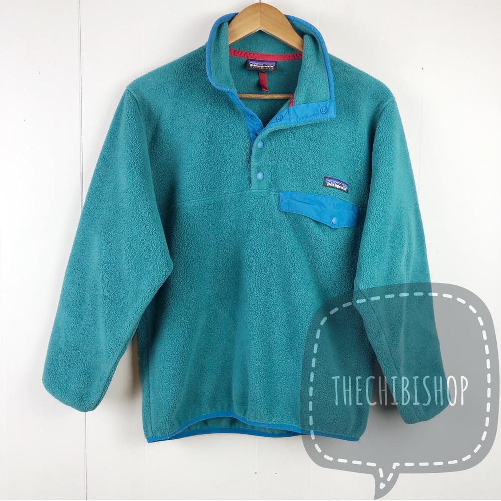 Patagonia men’s green fleece pullover